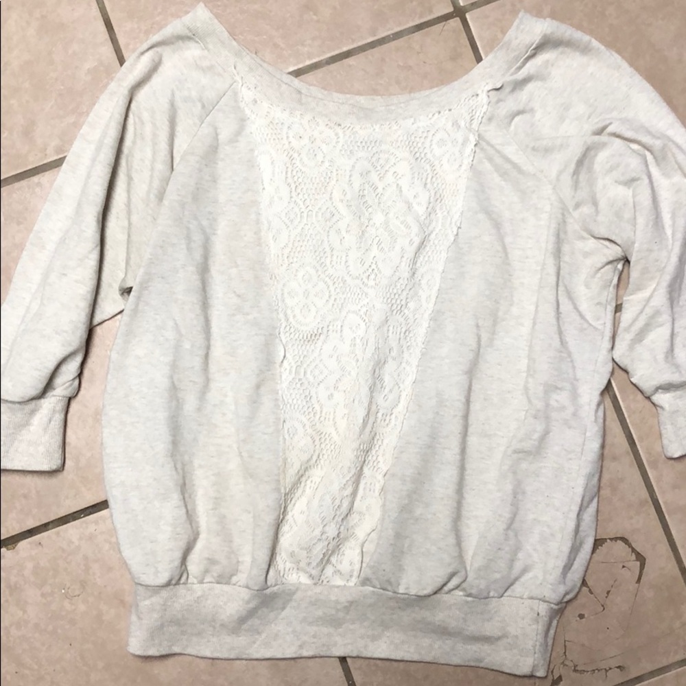 Cute lace detail shirt